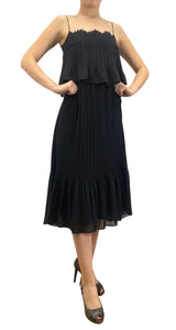 Vestido Plisado Negro