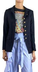 Blazer Lana Negro