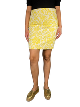 Falda Jacquard Amarilla