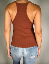 Polera Viscosa Café