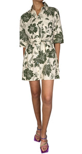 Vestido Flores Verdes