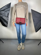 Cartera Cuero Burdeo