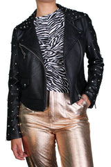 Chaqueta Ecocuero Tachas