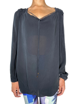 Blusa Negra Amarra