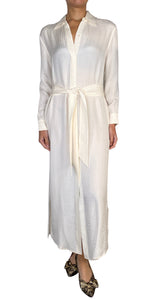 Vestido de Seda Crudo