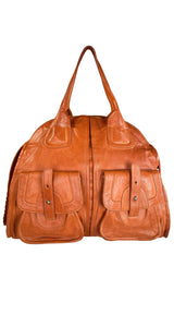 Cartera De Hombro Camel