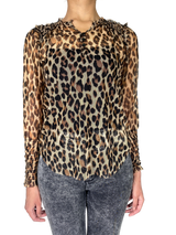 Blusa Traslucida Animal Print