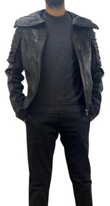 Chaqueta Negra Cuero
