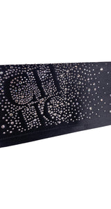 Clutch Negro Con Aplicaciones