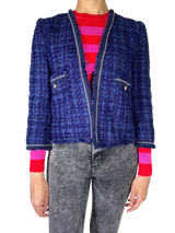 Chaqueta Tweed Azul