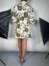 Vestido Flores Verdes