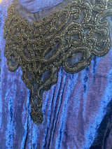 Blusa Velvet Azul Rey