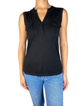 Polera Negra Sin Mangas