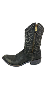 Botas Gris Craquelado