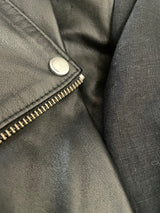 Chaqueta Cuero y Lino