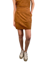 Set Top Y Falda Vegan Suede