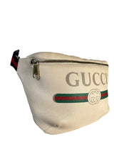 Riñonera Cuero Beige Unisex