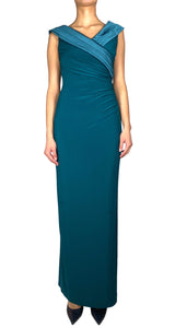 Vestido Drapeado Verde