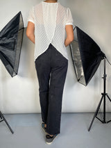 Blusa Traslucida Beige