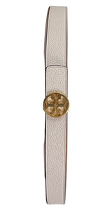 Cinturón Cuero Crema