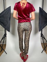 Blusa Abertura Espalda Vinotinto