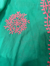 Vestido Verde Bordado