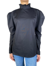 Blusa Cuello Plisado