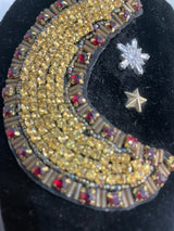 Mules Cuero Terciopelo y Aplicaciones