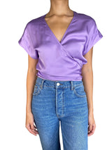 Blusa Lila Satinada