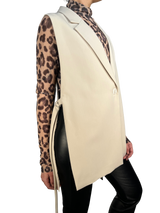 Chaqueta Crema Sin Mangas