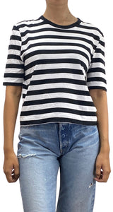 Polera Blanco y Negro