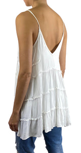 Blusa Sin Mangas Blanca