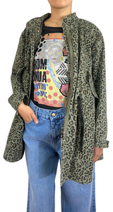 Chaqueta Animal Print Verde