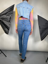 Chaqueta Denim Sin Mangas