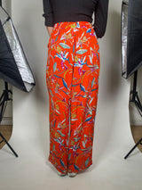 Pantalón Naranjo Estampado