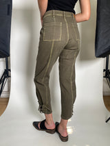 Pantalón Denim Verde