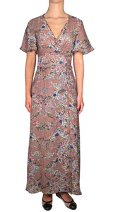 Vestido Café Floral