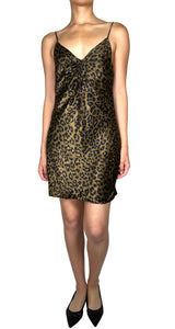 Vestido Animal Print Satinado