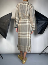 Vestido Midi Camisero Cuadros Diega by Magma