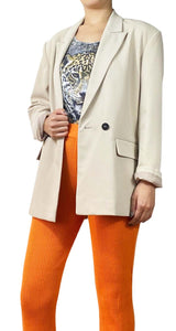 Blazer Beige Botón Doble