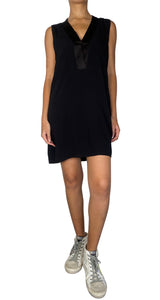 Vestido Negro Cuello en V