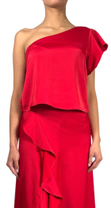 Set Top Y Falda Rojo