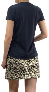 Polera Negra Estampada