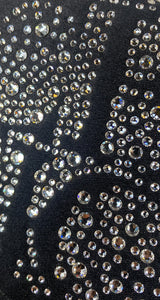 Clutch Negro Con Aplicaciones