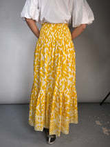 Falda Maxi Fruncida