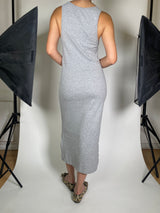 Vestido Midi Gris