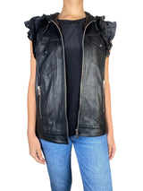 Chaqueta Cuero sin Mangas