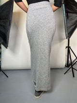 Falda Maxi Gris