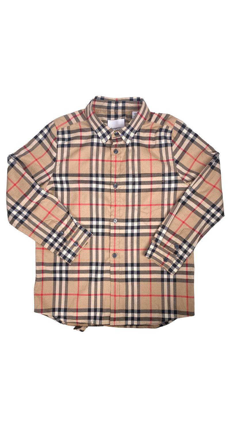 Camisa Café Diseño Cuadros BURBERRY – Market People - Main Image