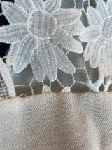 Vestido Guipur Blanco Y Negro